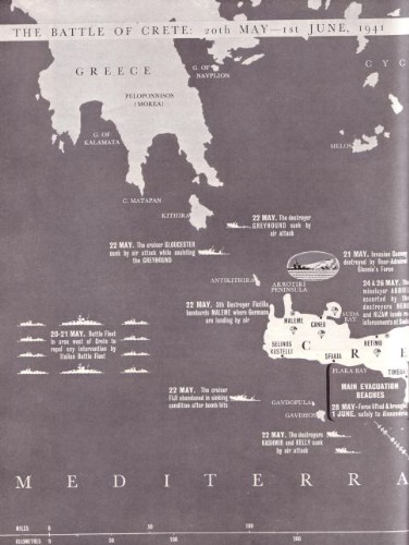 Battle of Crete map