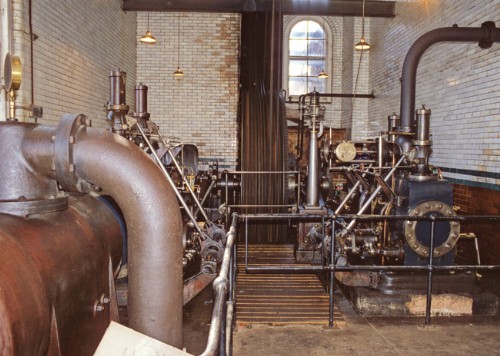 Pollit cross compound mill engine
