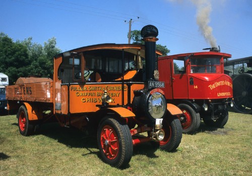 Foden and Sentinel steam wagons