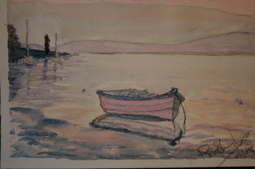 Watercolour Boat