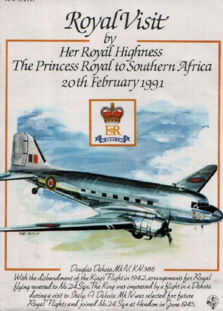 Dakota of Royal Flight in 1945