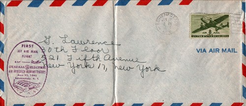 First jet airmail flight cover