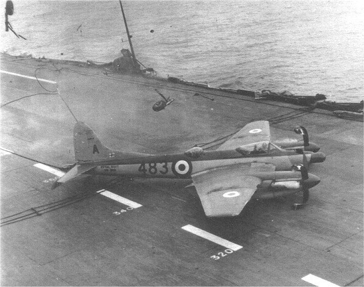 De Havilland D.H.103 Sea Hornet NF21 - crash