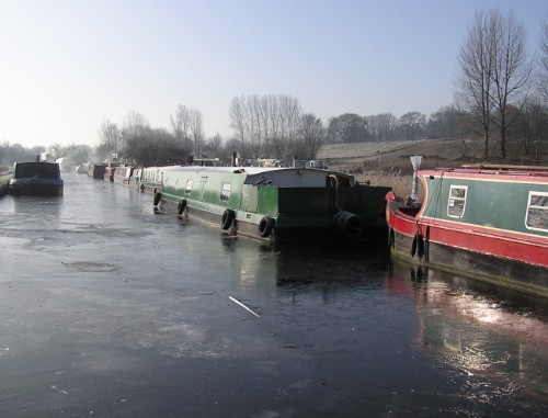Icy canal