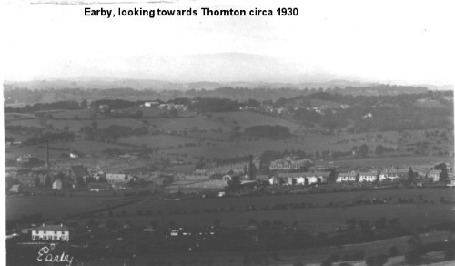Earby looking towards Thornton Earby
