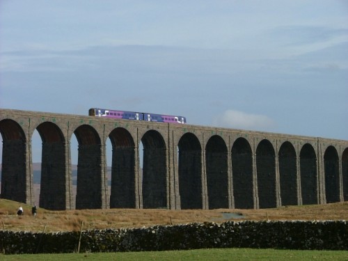 Ribblehead Viaduct with Train