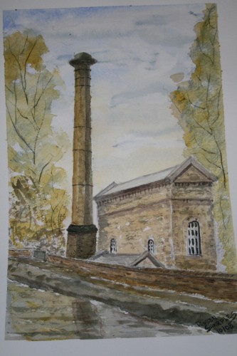 Watercolour Leawood pumping Station