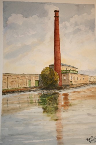 Queen Street Mill Burnley Watercolour