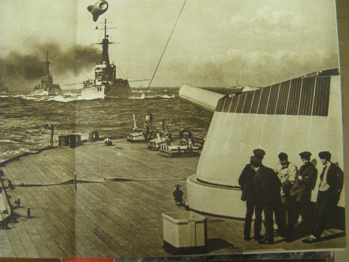 View from stern deck of HMS Queen Elizabeth